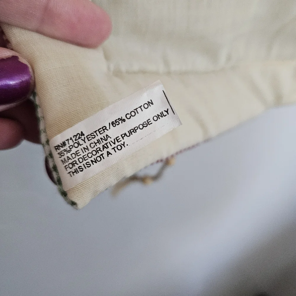 Rustic Christmas Festive Patchwork Wall Hanging Scroll Country Santa Stocking - Picture 7 of 7